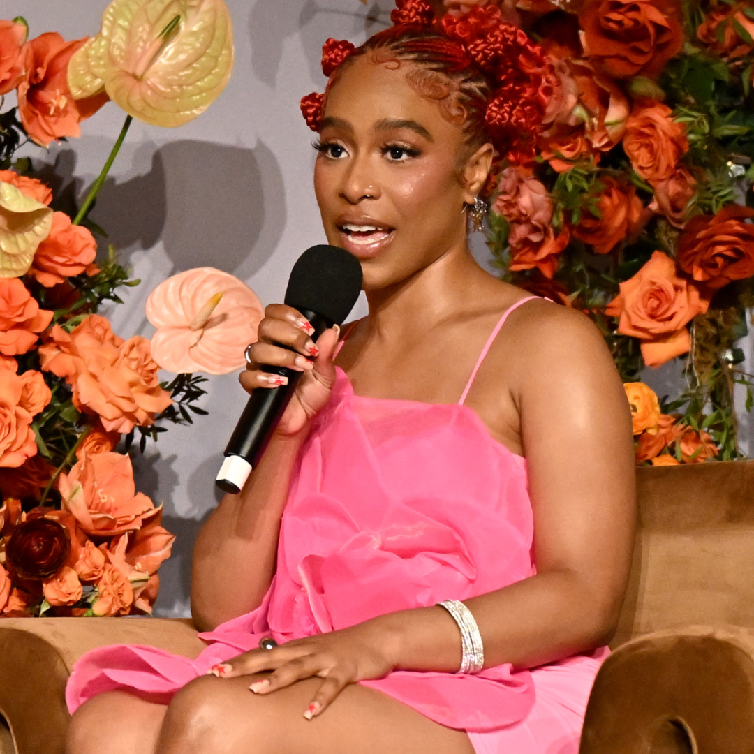 DJ Miss Milan onstage at Marie Claire's power play