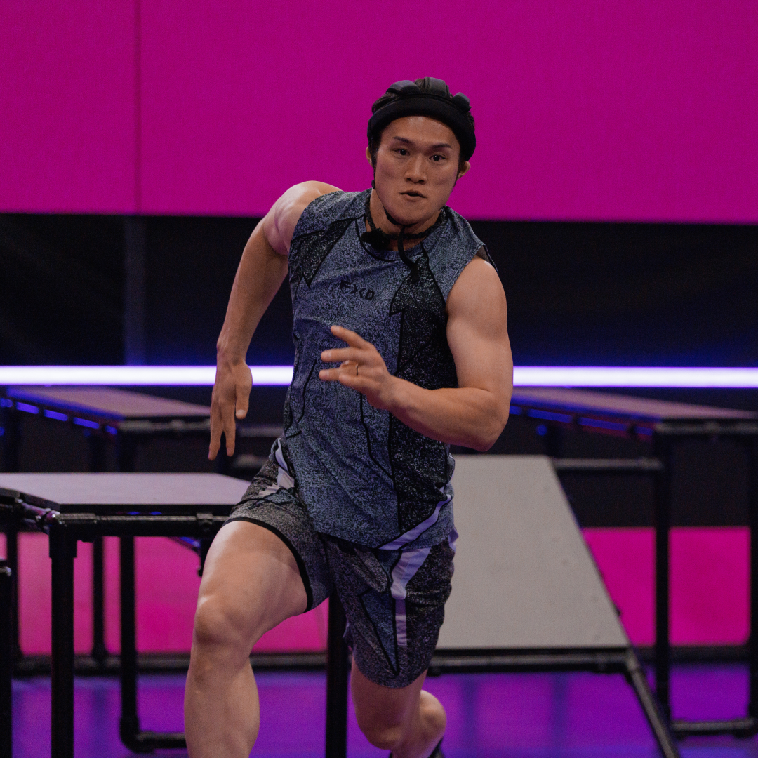 Two Japanese men compete in a race, in Netflix's 'Final Draft.'